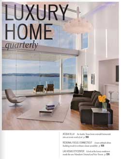 Acquavilla Graces Cover of Luxury Home Quarterly - Winn Wittman Architecture